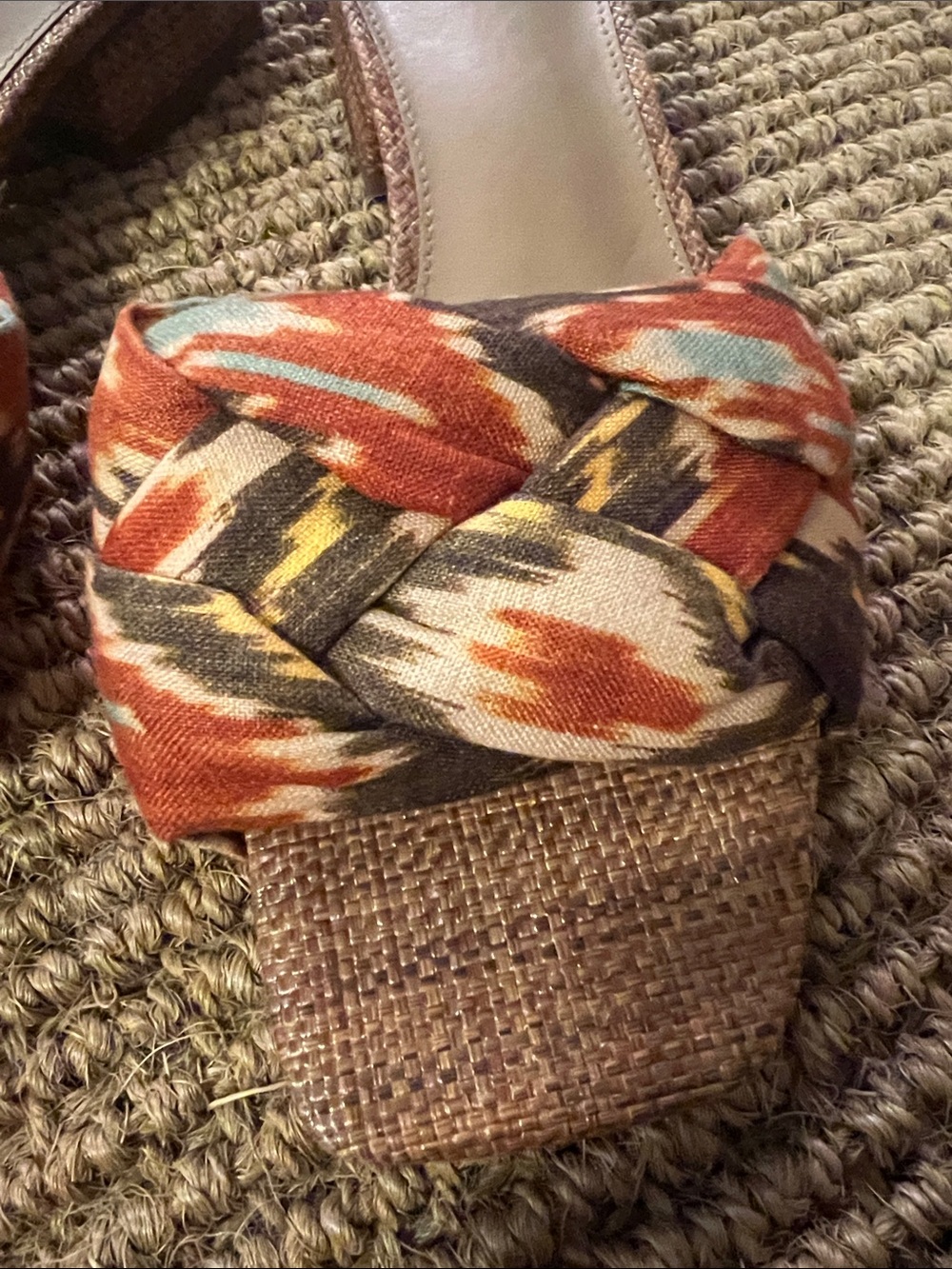 Sam Edelman Dawson Sunset Orange Multi Block Heel Slip On Size 7.5 NWOB - Picture 2 of 7